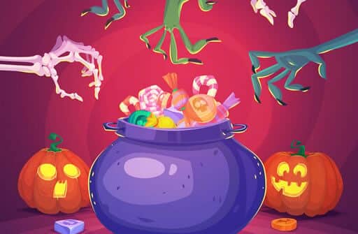 cute halloween monsters memory