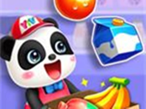 cute panda supermarket fun shopping