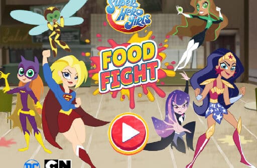 dc super hero girls food fight game