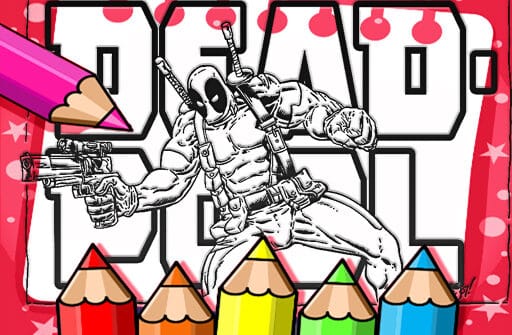 deadpool coloring book