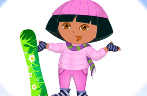 dora ski dress up