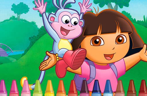 dora the explorer 4 coloring