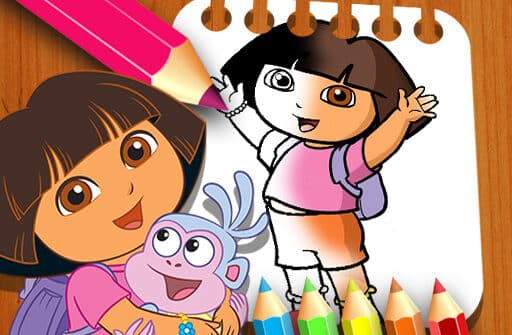 dora the explorer the coloring book