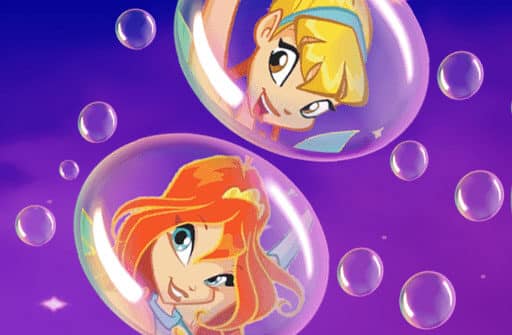 draw winx bubble path