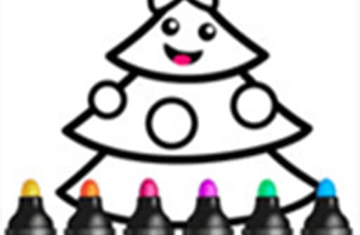 drawing christmas for kids draw color