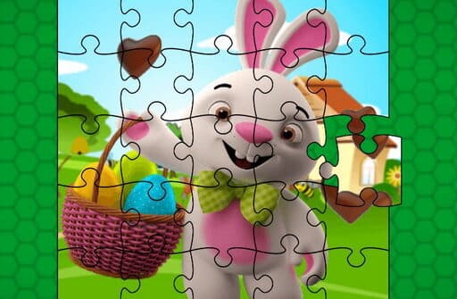 easter bunny eggs jigsaw