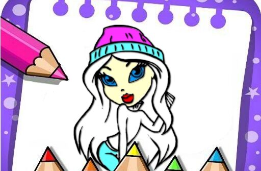 easy bratz coloring