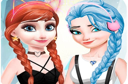 elsa and anna dress up makeup