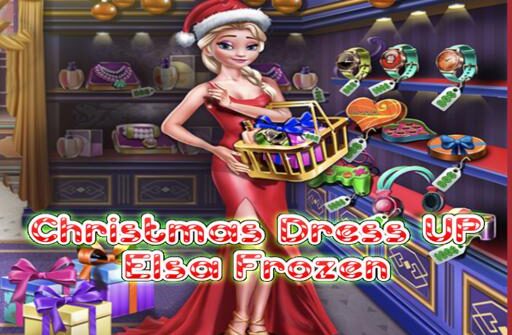 elsa frozen christmas dress up