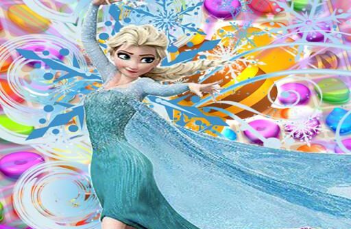 elsa frozen match 3 puzzle