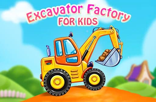 excavator factory for kids