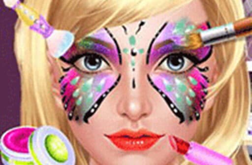 face paint salon makeover game