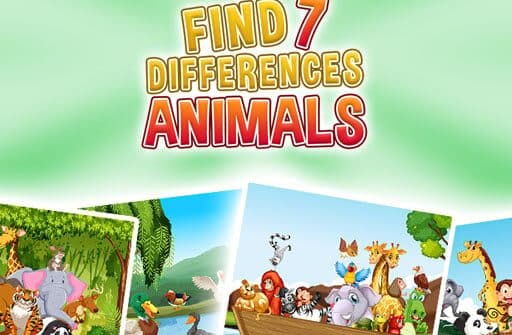 find 7 differences animals