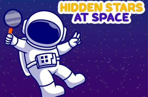 find hidden stars at space