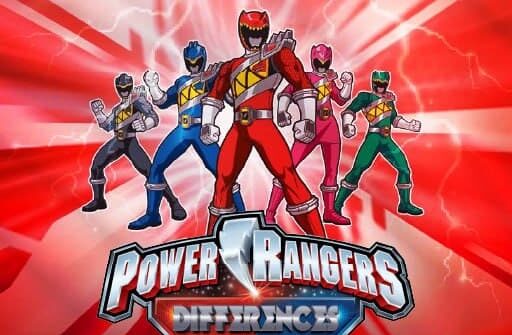 find the differences power rangers spot game