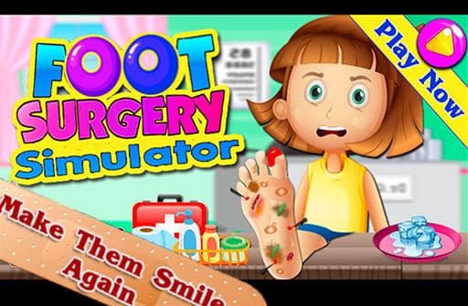 foot surgery simulator 2d foot doctor