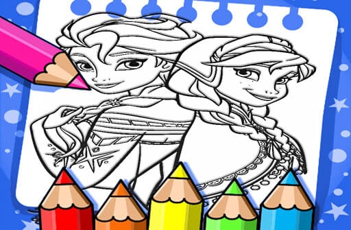 frozen coloring book