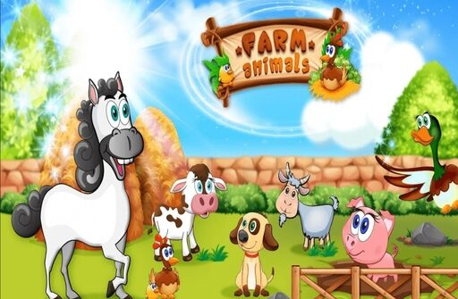 funny learning farm animals