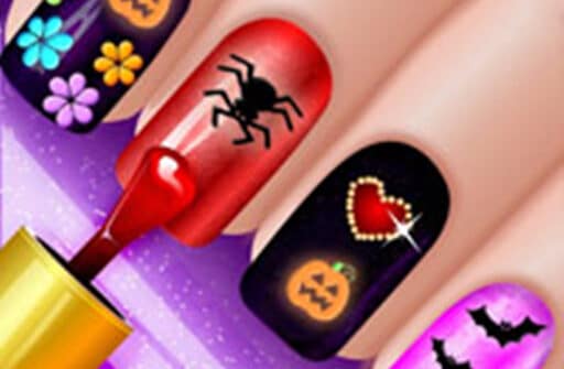 glow halloween nails polish color