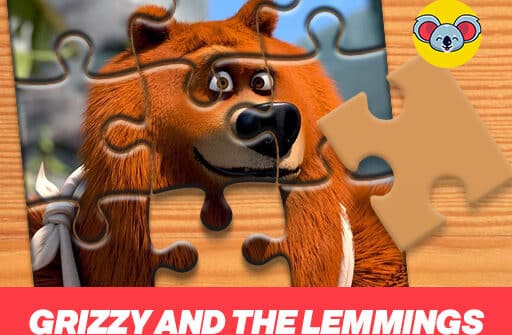 grizzy and the lemmings jigsaw puzzle planet