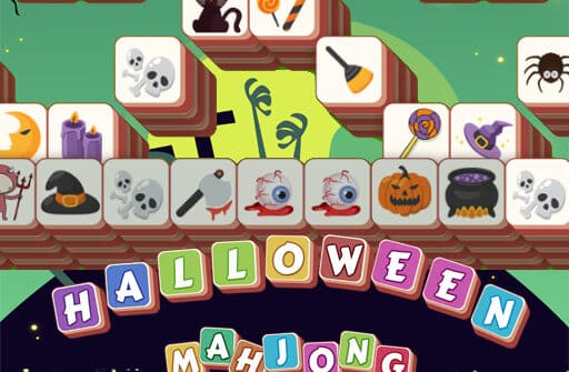 halloween mahjong tiles