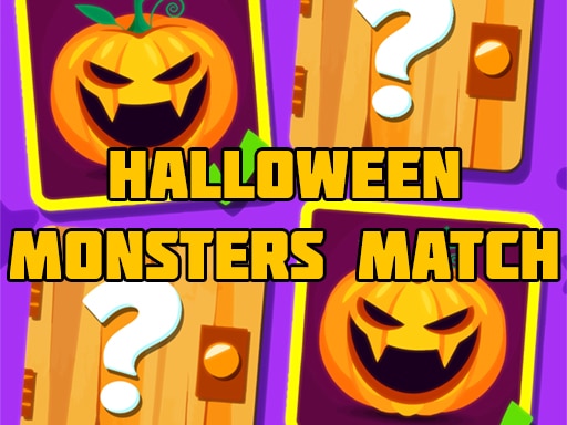 halloween monsters match