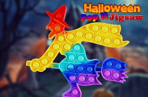 halloween pop it jigsaw