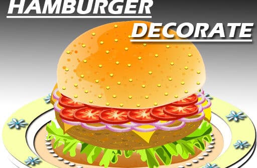 hamburger decorating