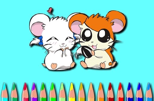 hamster coloring book