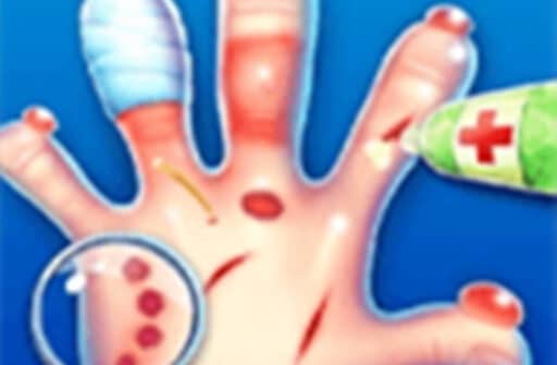 hand doctor surgery game for kids