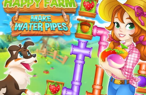 happy farm make water pipes