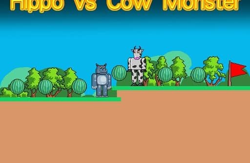 hippo vs cow monster