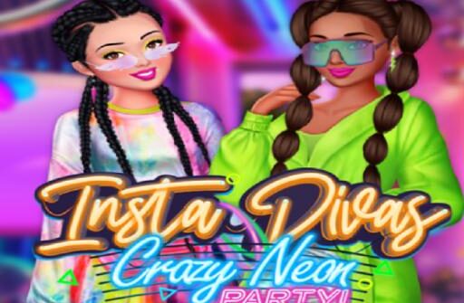 insta divas crazy neon party