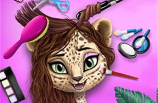 jungle animal summer makeover game