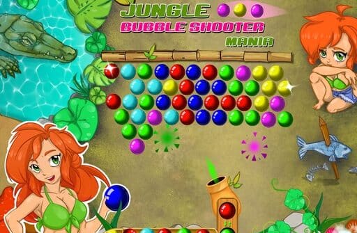 jungle bubble shooter mania