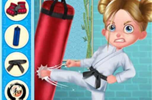 karate girl vs school bully game