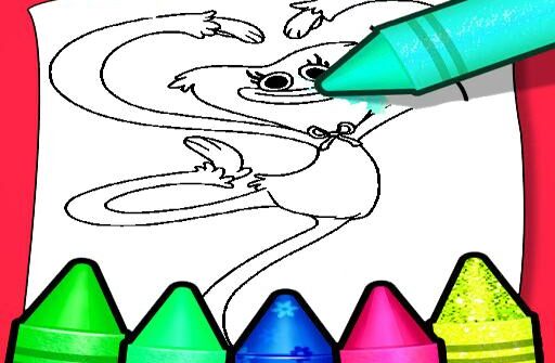 kissy missy coloring pages