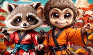 kung fu little animals Babies Dress up