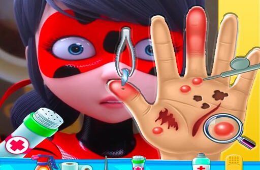 ladybug miraculous hand doctor fun games for gir