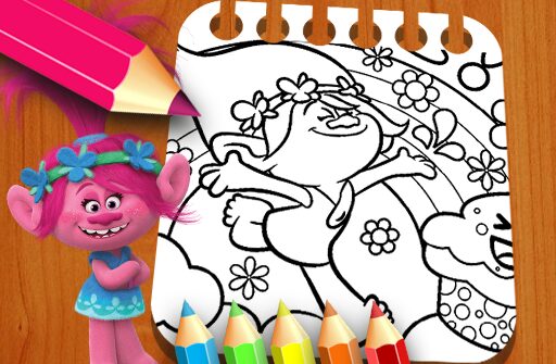 les trolls coloring book