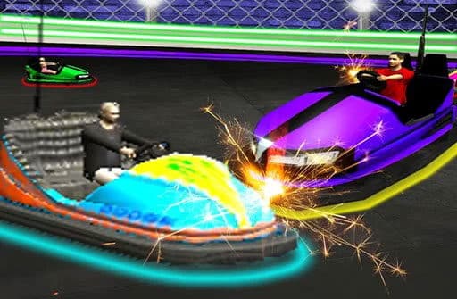 light bumping cars extreme stunts bumper car game