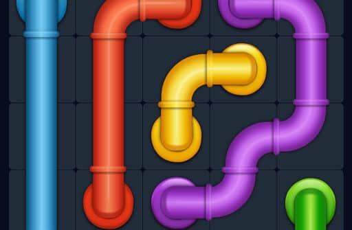 line puzzle pipe art