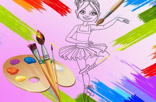 little ballerinas coloring