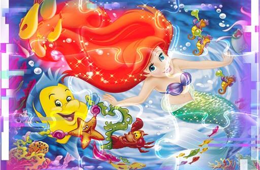 little mermaid match3 puzzle