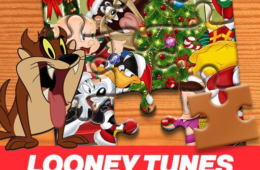 looney tunes christmas jigsaw puzzle