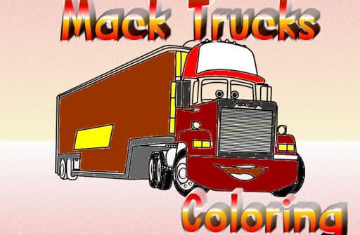 mack trucks coloring