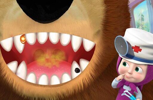 masha and the bear dentist game