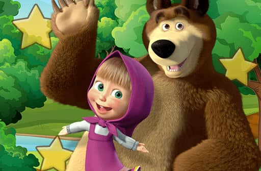 masha and the bear hidden stars