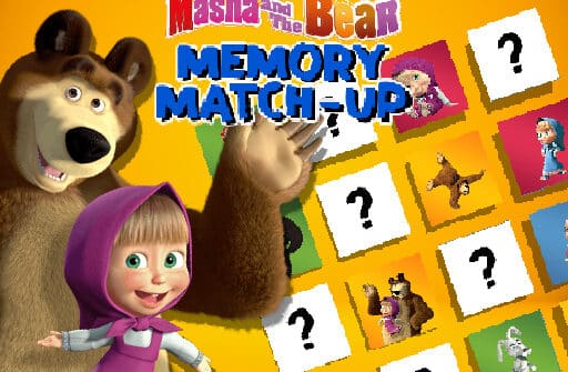 masha and the bear memory match up