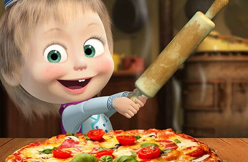 masha and the bear pizzeria game